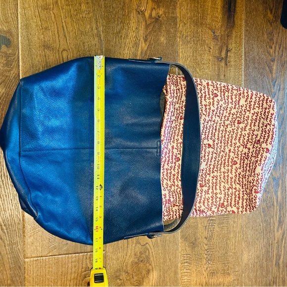 L CREDI Leather Slouchy Boho Bohemian No Strap Shoulder Bag  Tote Purse - Picture 4 of 11